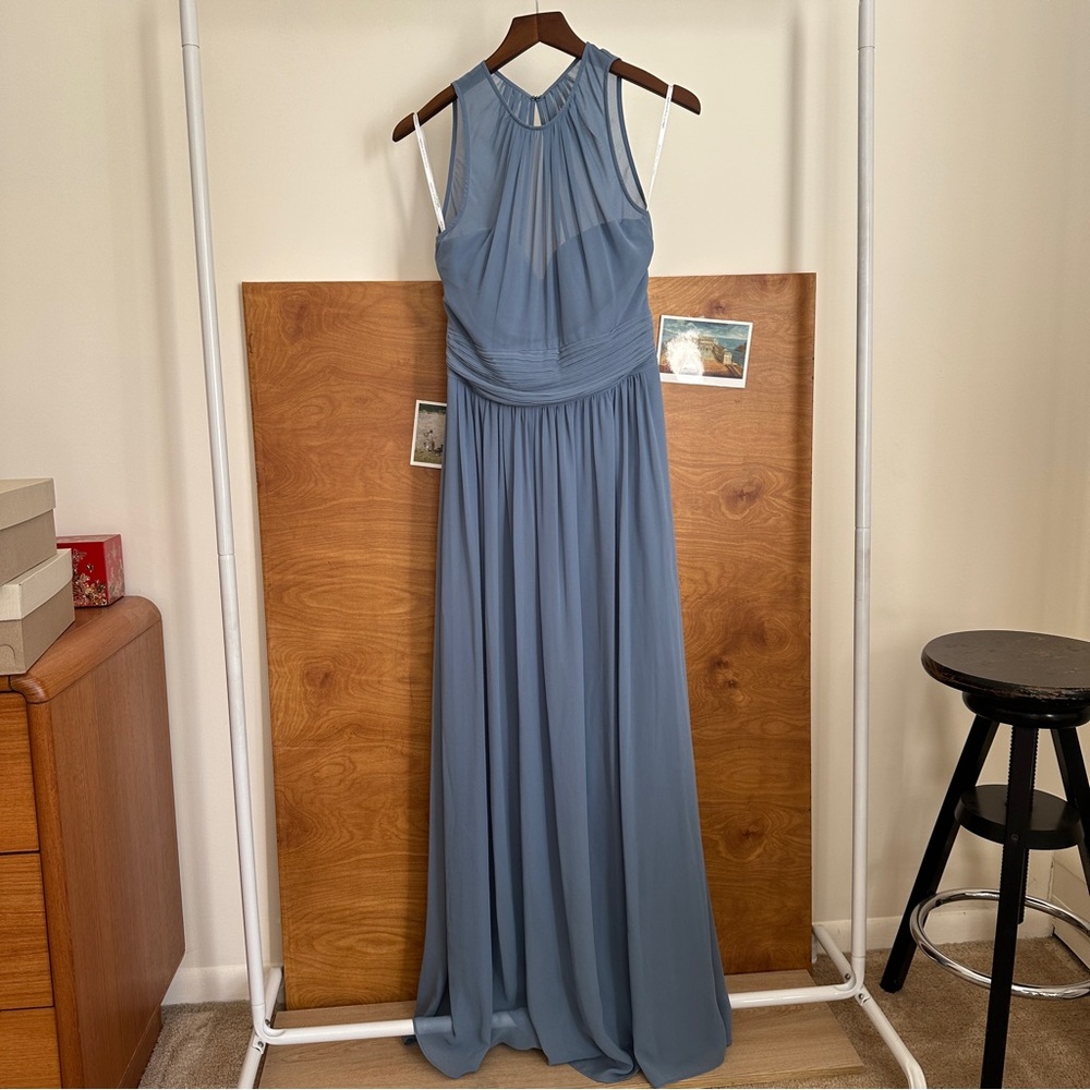 Samantha Paige blue teal dress